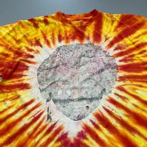 Tultex Jerry Garcia T-Shirt Mens XL Orange Tie Dye Vintage Grateful Dead Art